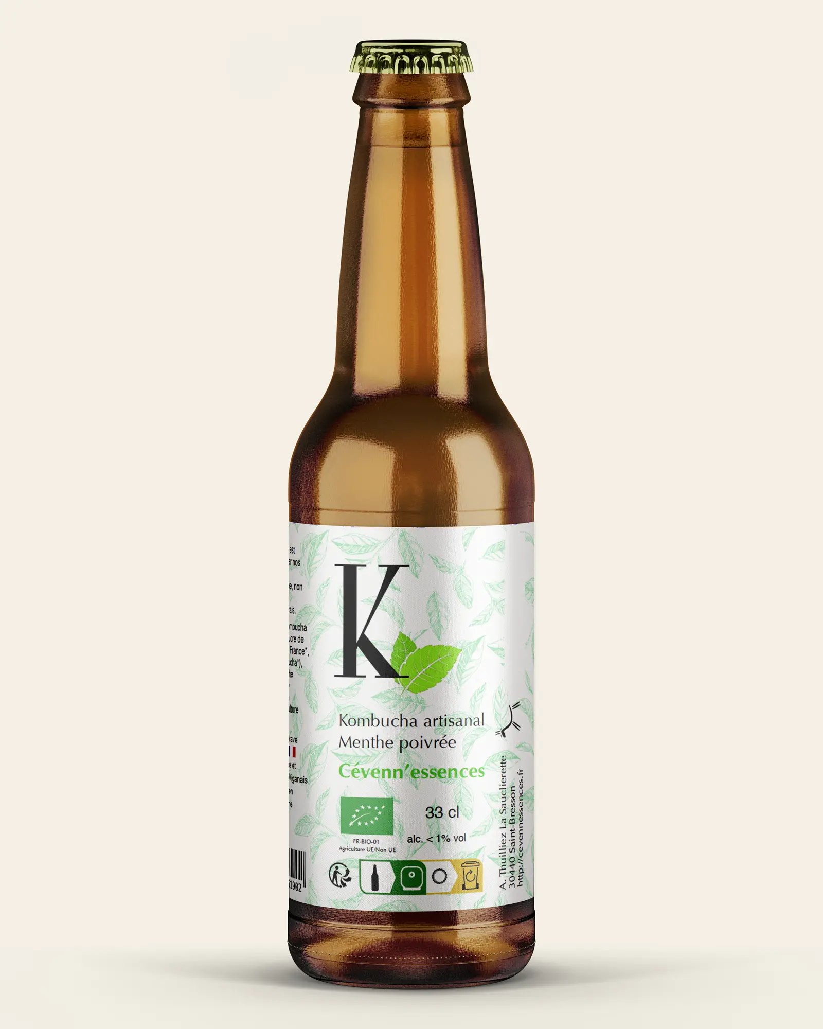 Kombucha Menthe Poivrée