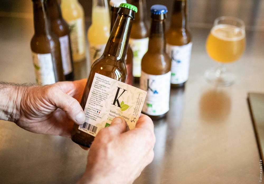 étiquetage du kombucha