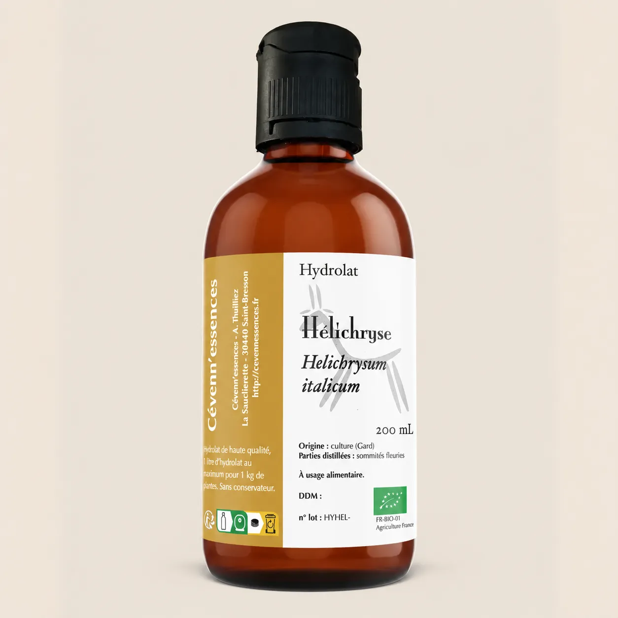 Hydrolat d'Hélichryse italienne